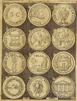 An illustration from Omnivm Caesarvm verissimae imagines ex antiqvis nvmismatis desvmptae : addita per brevi cvivsque vitae descriptiones ac diligenti eorvm, qvae reperiri potvervnt nvmismatvm, aversae partis delineatione. Libri primi (1554)