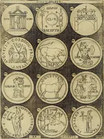 An illustration from Omnivm Caesarvm verissimae imagines ex antiqvis nvmismatis desvmptae : addita per brevi cvivsque vitae descriptiones ac diligenti eorvm, qvae reperiri potvervnt nvmismatvm, aversae partis delineatione. Libri primi (1554)