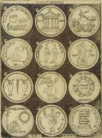 An illustration from Omnivm Caesarvm verissimae imagines ex antiqvis nvmismatis desvmptae : addita per brevi cvivsque vitae descriptiones ac diligenti eorvm, qvae reperiri potvervnt nvmismatvm, aversae partis delineatione. Libri primi (1554)