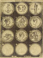 An illustration from Omnivm Caesarvm verissimae imagines ex antiqvis nvmismatis desvmptae : addita per brevi cvivsque vitae descriptiones ac diligenti eorvm, qvae reperiri potvervnt nvmismatvm, aversae partis delineatione. Libri primi (1554)