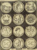 An illustration from Omnivm Caesarvm verissimae imagines ex antiqvis nvmismatis desvmptae : addita per brevi cvivsque vitae descriptiones ac diligenti eorvm, qvae reperiri potvervnt nvmismatvm, aversae partis delineatione. Libri primi (1554)