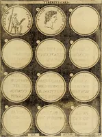 An illustration from Omnivm Caesarvm verissimae imagines ex antiqvis nvmismatis desvmptae : addita per brevi cvivsque vitae descriptiones ac diligenti eorvm, qvae reperiri potvervnt nvmismatvm, aversae partis delineatione. Libri primi (1554)
