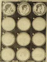 An illustration from Omnivm Caesarvm verissimae imagines ex antiqvis nvmismatis desvmptae : addita per brevi cvivsque vitae descriptiones ac diligenti eorvm, qvae reperiri potvervnt nvmismatvm, aversae partis delineatione. Libri primi (1554)
