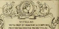 An illustration from Omnivm Caesarvm verissimae imagines ex antiqvis nvmismatis desvmptae : addita per brevi cvivsque vitae descriptiones ac diligenti eorvm, qvae reperiri potvervnt nvmismatvm, aversae partis delineatione. Libri primi (1554)