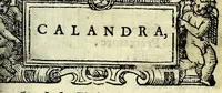 An illustration from Calandra : comedia (1569)
