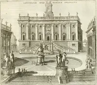 Picture 3 of 50 from Calcografia di Roma, ovvero, Le piante, vendute, piazze, chiese, palazzi, bassirilievi, statue ed altri monumenti antichi e moderni di questra superba citta' : incisi in rame e divisi in vari volumi (1779), leaf 6