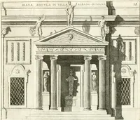Picture 36 of 50 from Calcografia di Roma, ovvero, Le piante, vendute, piazze, chiese, palazzi, bassirilievi, statue ed altri monumenti antichi e moderni di questra superba citta' : incisi in rame e divisi in vari volumi (1779), leaf 74