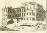 Picture 46 of 50 from Calcografia di Roma, ovvero, Le piante, vendute, piazze, chiese, palazzi, bassirilievi, statue ed altri monumenti antichi e moderni di questra superba citta' : incisi in rame e divisi in vari volumi (1779), leaf 94