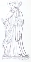 Picture 11 of 28 from The calendar of the Anglican Church illustrated : with brief accounts of the saints who have churches dedicated in their names, or whose images are most frequently met with in England : the early christian and medieval symbols : and an index of emblems (1851), leaf 118