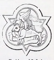An illustration from The calendar of the Anglican Church illustrated : with brief accounts of the saints who have churches dedicated in their names, or whose images are most frequently met with in England : the early christian and medieval symbols : and an index of emblems (1851)