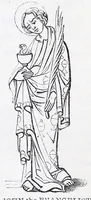 Picture 18 of 28 from The calendar of the Anglican Church illustrated : with brief accounts of the saints who have churches dedicated in their names, or whose images are most frequently met with in England : the early christian and medieval symbols : and an index of emblems (1851), leaf 171