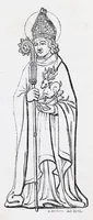 Picture 23 of 28 from The calendar of the Anglican Church illustrated : with brief accounts of the saints who have churches dedicated in their names, or whose images are most frequently met with in England : the early christian and medieval symbols : and an index of emblems (1851), leaf 263
