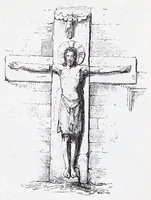 An illustration from The calendar of the Anglican Church illustrated : with brief accounts of the saints who have churches dedicated in their names, or whose images are most frequently met with in England : the early christian and medieval symbols : and an index of emblems (1851)