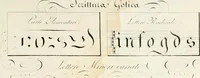 Picture 4 of 6 from Calligrafia tedesca : dimostrante in tavole ragionate le scritture corrente, kanzley, e la gotica o fractur : esemplari che appartengono alla seconda parte del Trattato teorico-pratico di calligrafia, approvato dall E.I.R. Governo Generale ad uso delle scuole nelle provincie Venete (1819), leaf 25