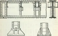 An illustration from Cambria steel; a handbook of information relating to structural steel manufactured by the Cambria steel company, containing useful tables, rules, data, and formulÆ for the use of engineers, architects, builders and mechanics; (1919)