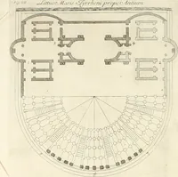 An illustration from Camera ed inscrizioni sepulcrali de' liberti, servi, ed ufficiali della casa di Augusto scoperte nella via Appia, ed illustrate con le annotazioni (1727)