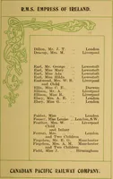An illustration from Canadian Pacific Railway Company's Royal Mail Steamship Lines Atlantic service (1911)