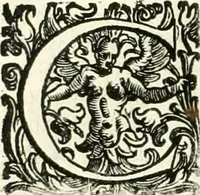 An illustration from Il cannocchiale aristotelico, o sia, Idea dell'arguta et ingeniosa elocutione : che serue à tutta l'arte oratoria, lapidaria, et simbolica (1663)