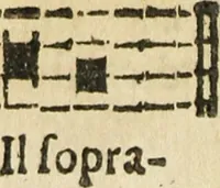 An illustration from Canto harmonico : in cinque parti diviso, col quale si può arriuare alla perfetta cognitione del canto fermo (1690)