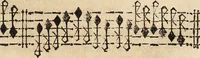 An illustration from Canto harmonico : in cinque parti diviso, col quale si può arriuare alla perfetta cognitione del canto fermo (1690)