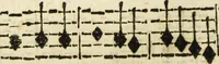 An illustration from Canto harmonico : in cinque parti diviso, col quale si può arriuare alla perfetta cognitione del canto fermo (1690)