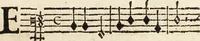 An illustration from Canto harmonico : in cinque parti diviso, col quale si può arriuare alla perfetta cognitione del canto fermo (1690)