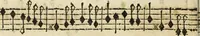An illustration from Canto harmonico : in cinque parti diviso, col quale si può arriuare alla perfetta cognitione del canto fermo (1690)