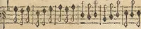 Picture 58 of 121 from Canto harmonico : in cinque parti diviso, col quale si può arriuare alla perfetta cognitione del canto fermo (1690), leaf 274