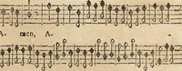 An illustration from Canto harmonico : in cinque parti diviso, col quale si può arriuare alla perfetta cognitione del canto fermo (1690)