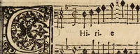 An illustration from Canto harmonico : in cinque parti diviso, col quale si può arriuare alla perfetta cognitione del canto fermo (1690)