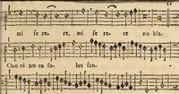 An illustration from Canto harmonico : in cinque parti diviso, col quale si può arriuare alla perfetta cognitione del canto fermo (1690)
