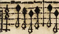 An illustration from Canto harmonico : in cinque parti diviso, col quale si può arriuare alla perfetta cognitione del canto fermo (1690)