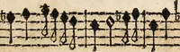 Picture 104 of 121 from Canto harmonico : in cinque parti diviso, col quale si può arriuare alla perfetta cognitione del canto fermo (1690), leaf 298