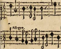 An illustration from Canto harmonico : in cinque parti diviso, col quale si può arriuare alla perfetta cognitione del canto fermo (1690)