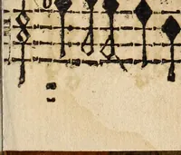 An illustration from Canto harmonico : in cinque parti diviso, col quale si può arriuare alla perfetta cognitione del canto fermo (1690)