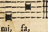 An illustration from Canto harmonico : in cinque parti diviso, col quale si può arriuare alla perfetta cognitione del canto fermo (1690)