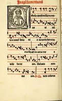An illustration from Cantus monastici formula noviter impressa : ac in melius redacta : cui aliqua que deerant : consilio multoru[m] adiu[n]cta (1523)