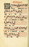 An illustration from Cantus monastici formula noviter impressa : ac in melius redacta : cui aliqua que deerant : consilio multoru[m] adiu[n]cta (1523)