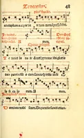 An illustration from Cantus monastici formula noviter impressa : ac in melius redacta : cui aliqua que deerant : consilio multoru[m] adiu[n]cta (1523)