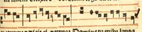 An illustration from Cantus monastici formula noviter impressa : ac in melius redacta : cui que deerant adjuncta : que vero superflua videbantur adempta sunt: cum tono lame[n]tationis hieremie prophete & aliquibus aliis cantibus mensuratis ipsi tempori co[n]gruis (1535)