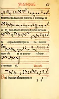 An illustration from Cantus monastici formula noviter impressa : ac in melius redacta : cui que deerant adjuncta : que vero superflua videbantur adempta sunt: cum tono lame[n]tationis hieremie prophete & aliquibus aliis cantibus mensuratis ipsi tempori co[n]gruis (1535)