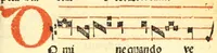 An illustration from Cantus monastici formula noviter impressa : ac in melius redacta : cui que deerant adjuncta : que vero superflua videbantur adempta sunt: cum tono lame[n]tationis hieremie prophete & aliquibus aliis cantibus mensuratis ipsi tempori co[n]gruis (1535)