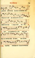 An illustration from Cantus monastici formula noviter impressa : ac in melius redacta : cui que deerant adjuncta : que vero superflua videbantur adempta sunt: cum tono lame[n]tationis hieremie prophete & aliquibus aliis cantibus mensuratis ipsi tempori co[n]gruis (1535)