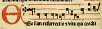 An illustration from Cantus monastici formula noviter impressa : ac in melius redacta : cui que deerant adjuncta : que vero superflua videbantur adempta sunt: cum tono lame[n]tationis hieremie prophete & aliquibus aliis cantibus mensuratis ipsi tempori co[n]gruis (1535)