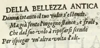 An illustration from Capitoli della bellezza (1605)