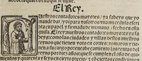 An illustration from Capítulos nueuame[n]te concedidos por la S.C.C.M. del emperador y rey nuestro señor en las cortes que tuuo y celebro en la ciudad de Toledo: en el año passado de M.D.[y] xxix. años. : Con la declaracio[n] de las pregmaticas de las mulas, y q[ua]rtagos. Juntame[n]te con los capitulos dicedidos en las cortes q[ue] assi mismo tuuo, y celebro en la villa de Valladolid: este año de mil [y] quinientos [y] xl.ij. años (1545)