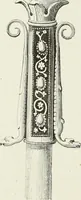 An illustration from Caractâeristiques des saints dans l'art populaire (1867)