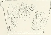 An illustration from Caractâeristiques des saints dans l'art populaire (1867)