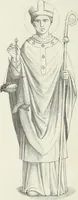 An illustration from Caractâeristiques des saints dans l'art populaire (1867)