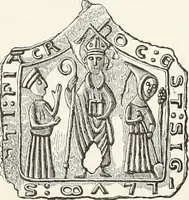 An illustration from Caractâeristiques des saints dans l'art populaire (1867)